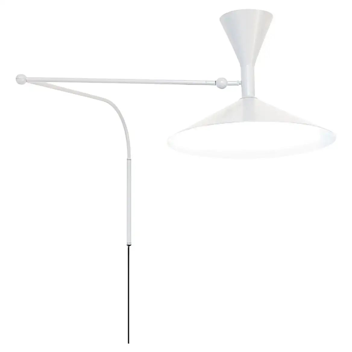 Le Corbusier 'Lampe de Marseille' Wall Lamp for Nemo in White | 1stDibs