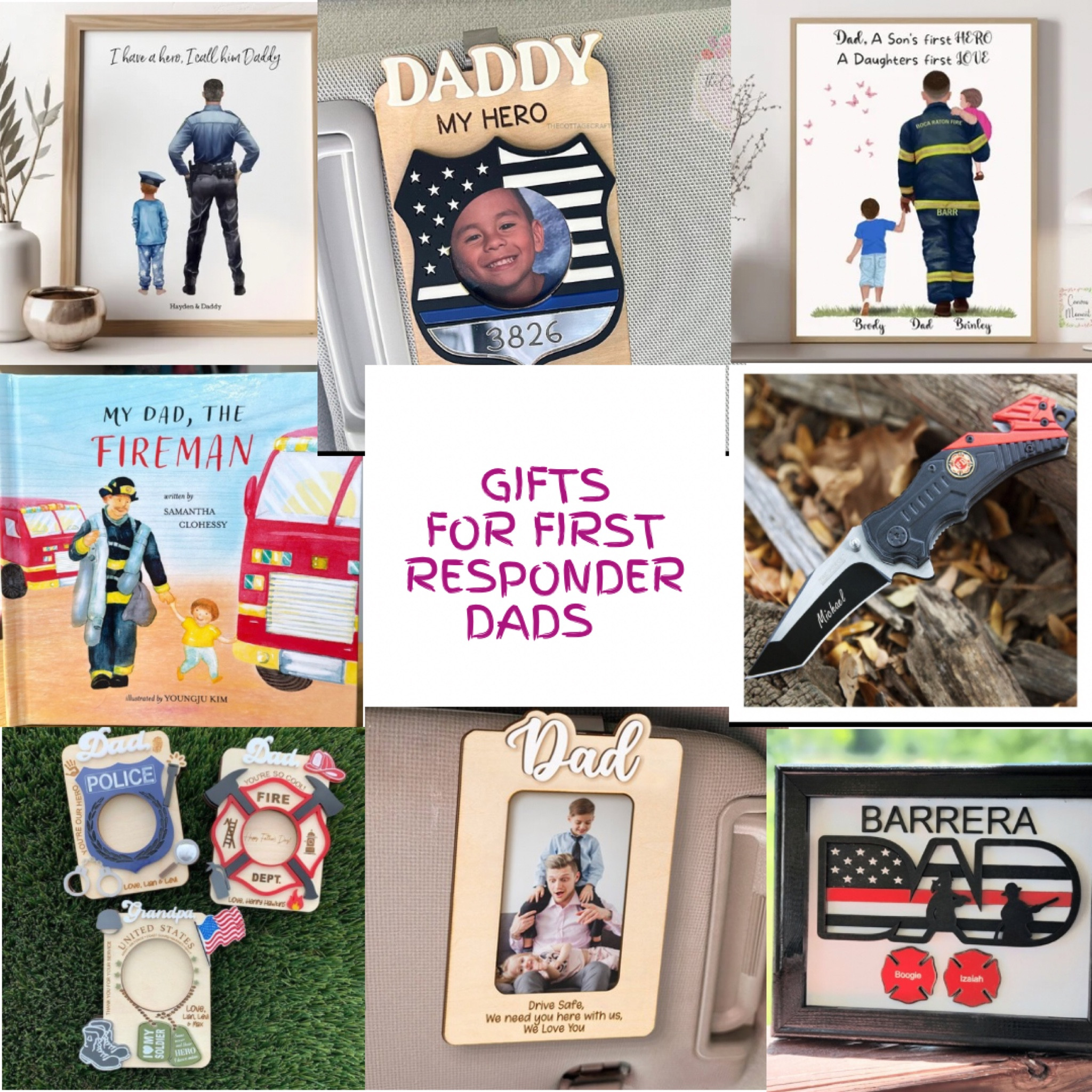 First responder dad gifts all from Etsy. My favorite is the Daddy Visor Clip ❤️

Thank you to all our first responders out there who keep us safe everyday 🇺🇸

Father’s Day gift
First Father’s Day gift
First responder gifts
From kid to dad 

#LTKGiftGuide #LTKKids #LTKSeasonal