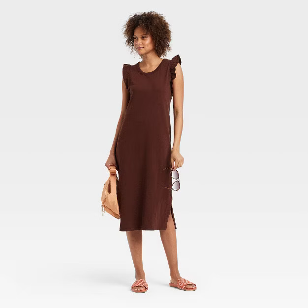 Women's Ruffle Tank Dress - Universal Thread™ | Target
