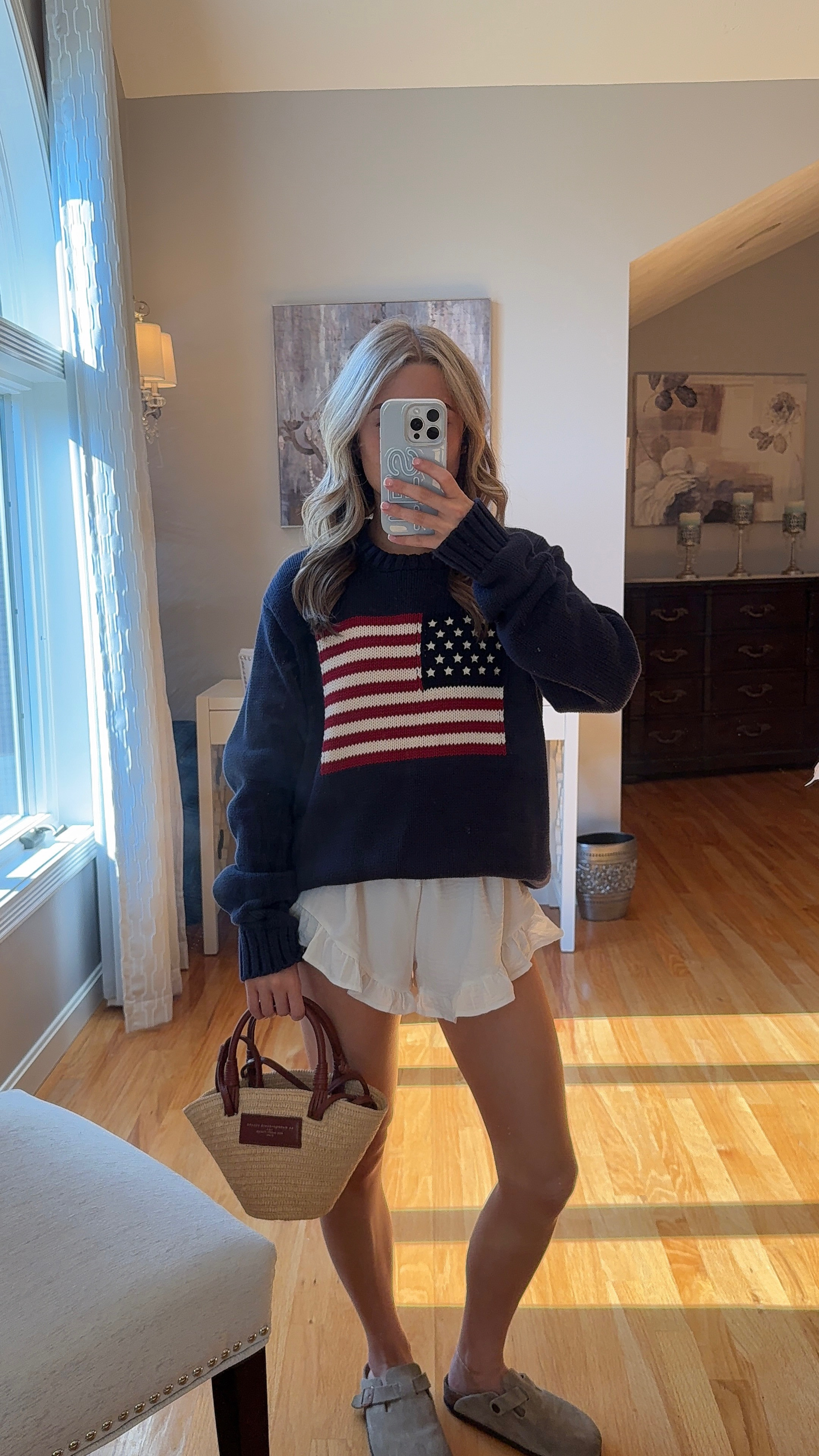 wearing an xxs in shorts, sweater is one size  

 #LTKootd #LTKSeasonal #LTKU