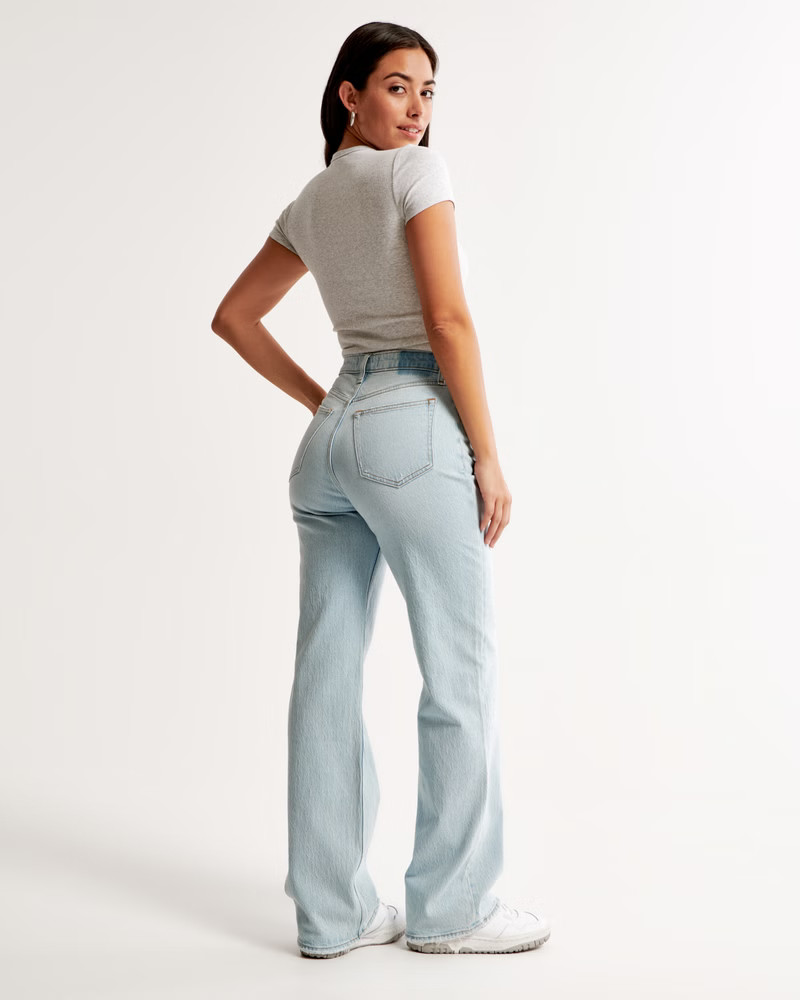 Curve Love High Rise 90s Relaxed Jean | Abercrombie & Fitch (US)