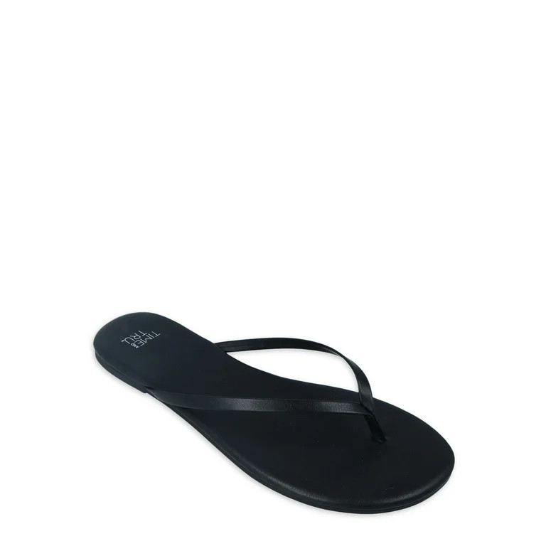 Time And Tru Women's Barely There Wide Width Sandal | Walmart (US)