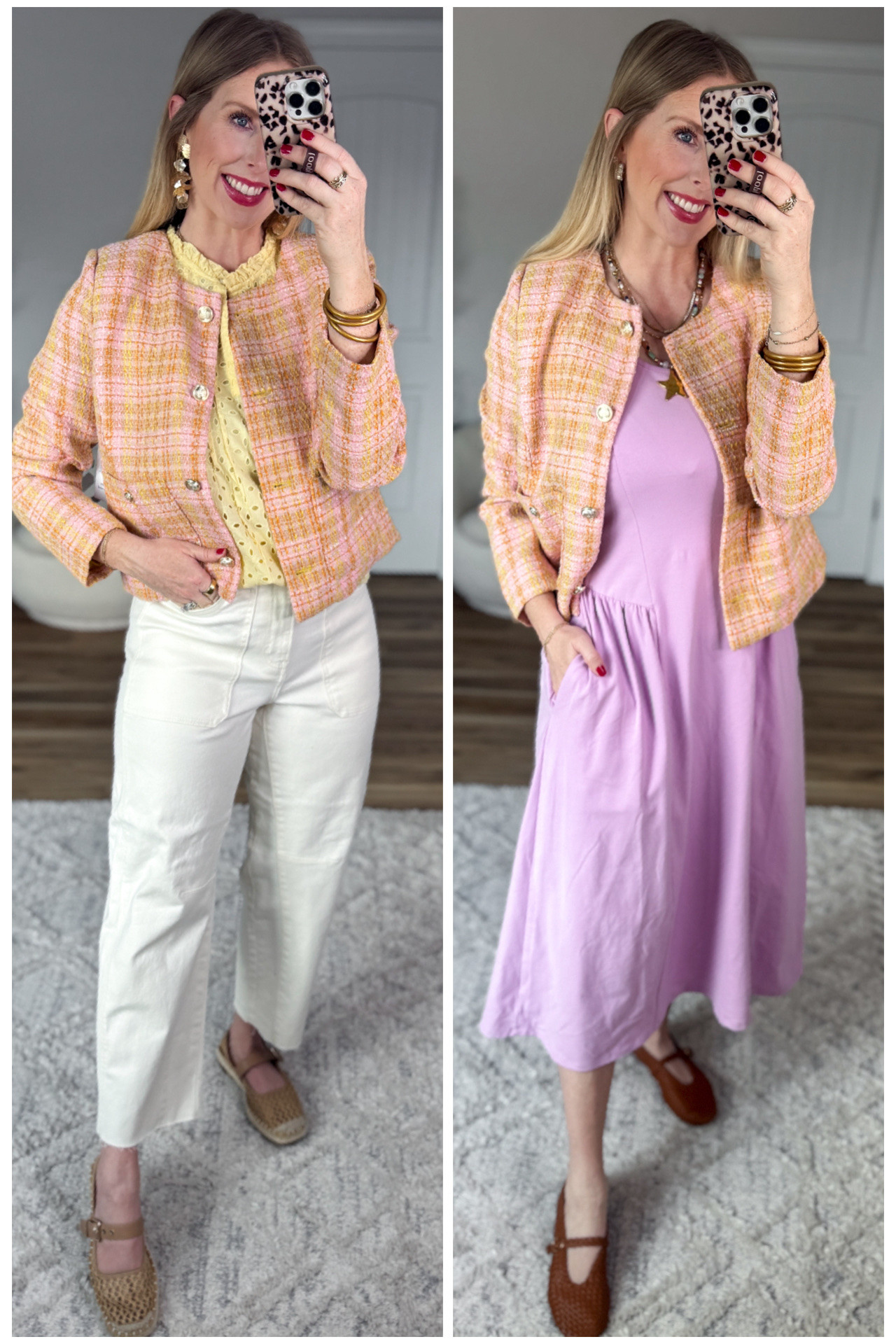 2 ways to style this tweed lady jacket from Walmart! 

#LTKmomlife #LTKWorkwear #LTKootd