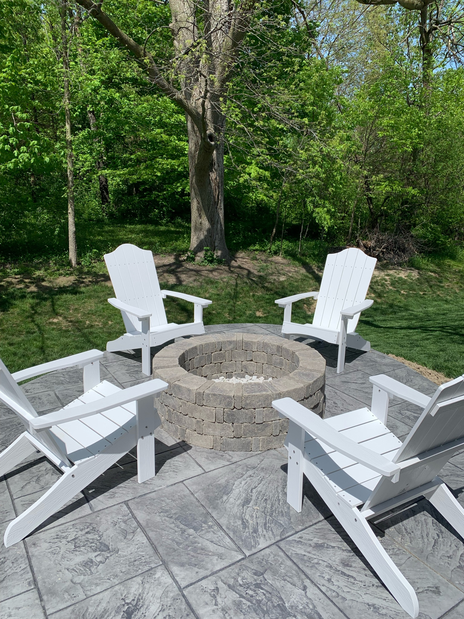 Set of four white Adirondack chairs from Amazon
Outdoor furniture 


#LTKhome #LTKFind