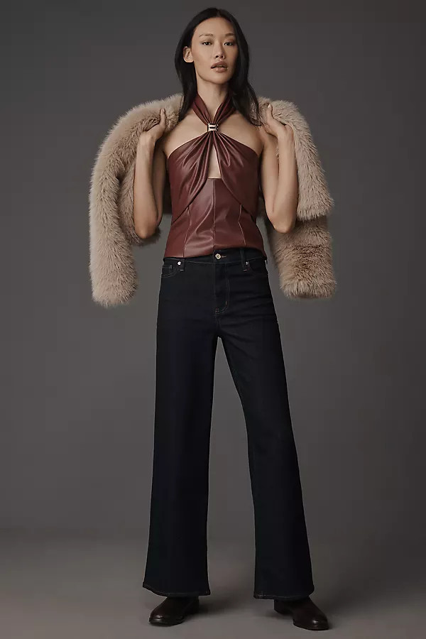 Le Slim Palazzo High-Rise Wide-Leg Jeans | Anthropologie (US)