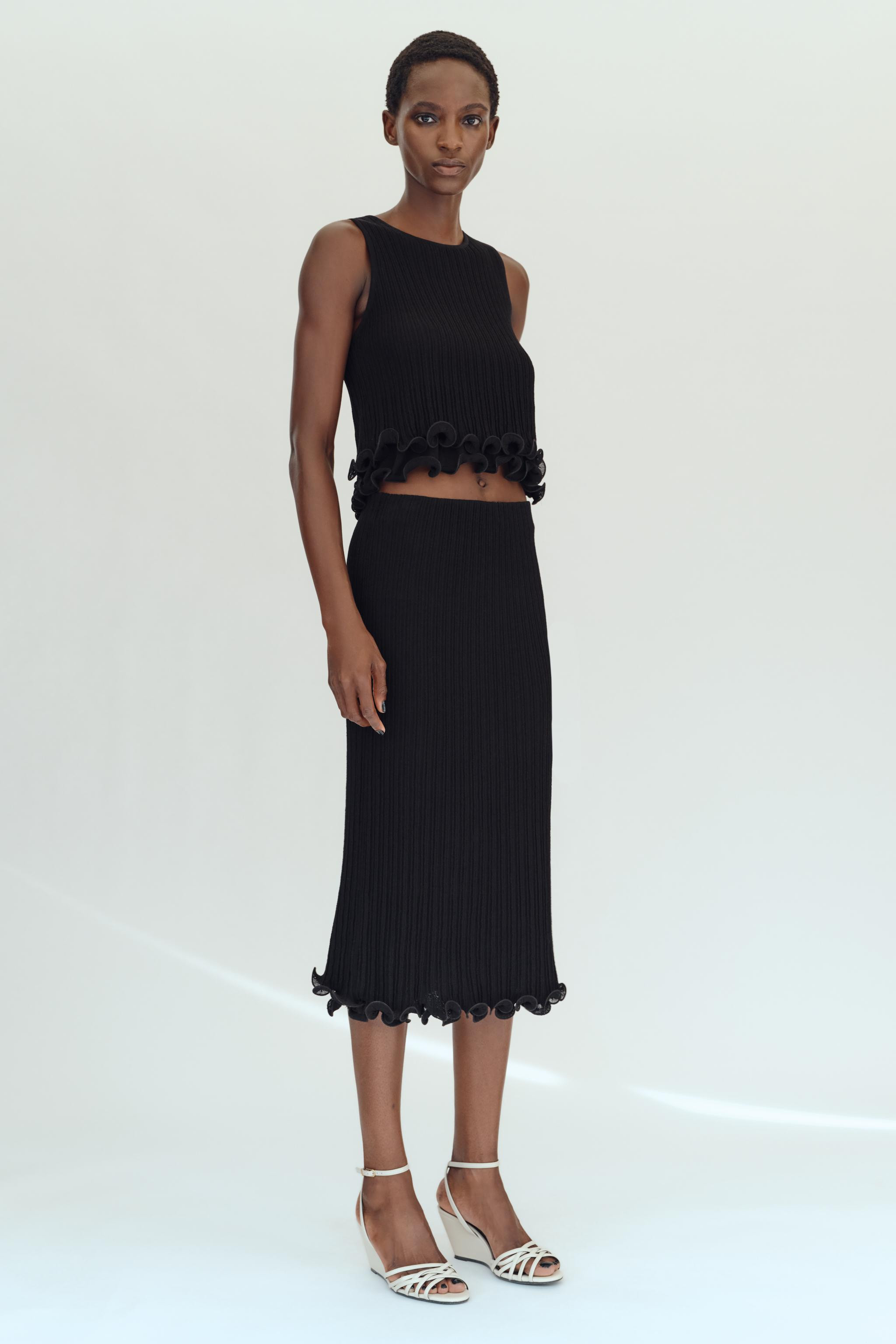 DOUBLE LAYER KNIT TOP | Zara US