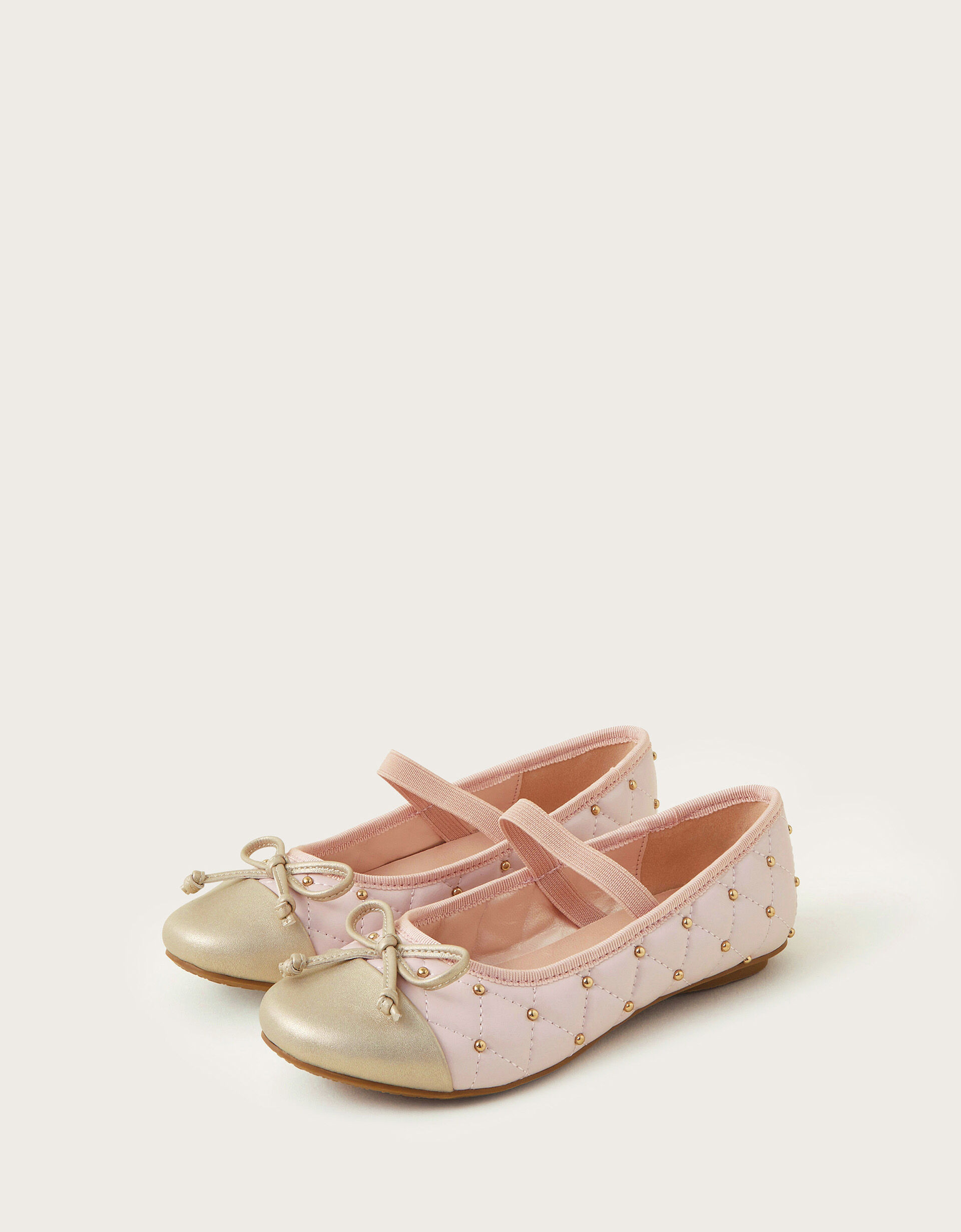 Studded Ballet Flats Pink | Monsoon (UK)