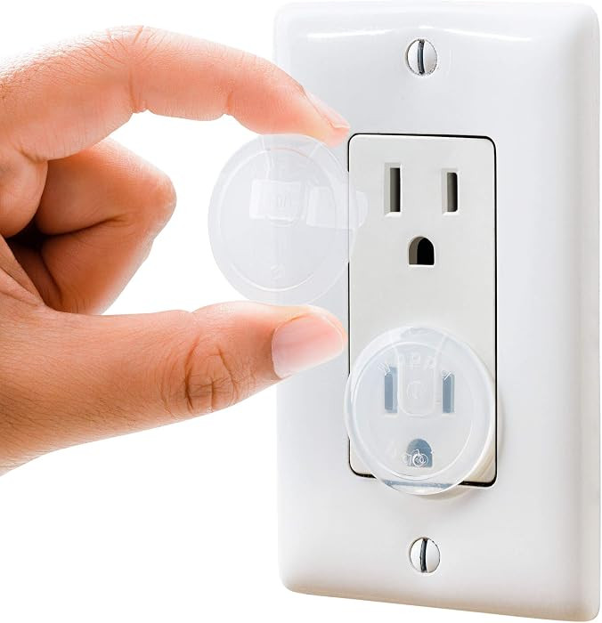 Clear Outlet Covers (50 Pack) Value Pack – Baby Safety Outlet Plug Covers – Durable & Steady ... | Amazon (US)