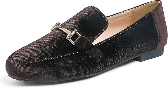 Feversole Women's Fashion Trim Deco Loafer Slippers | Amazon (US)