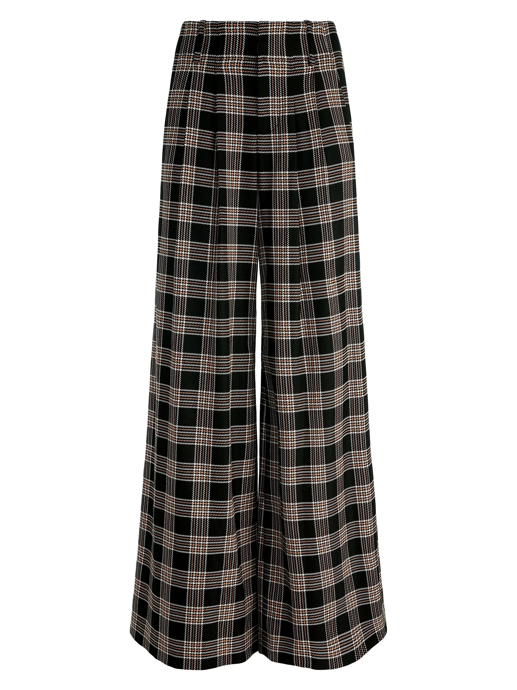 Eloise Plaid Wide-Leg Pants | Saks Fifth Avenue