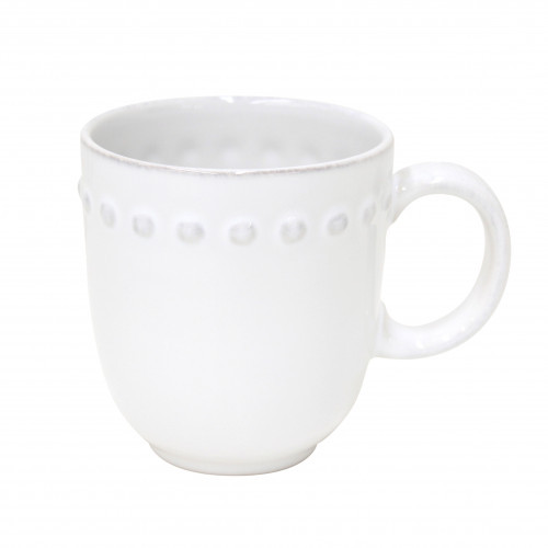 Costa Nova Pearl White Mug 5'' X 3.5'' H4'' 12.5 Oz. | Gracious Style