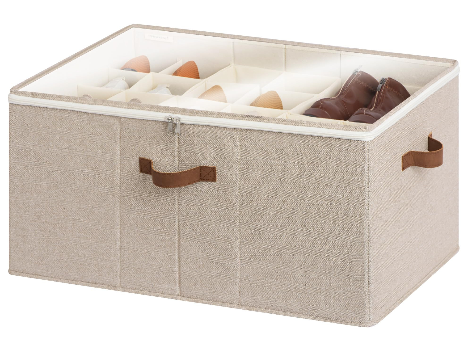 StorageWorks Shoe Organizer for Closet, Fits up to 24 Pairs, Shoe Cubby Storage Containers with A... | Amazon (US)