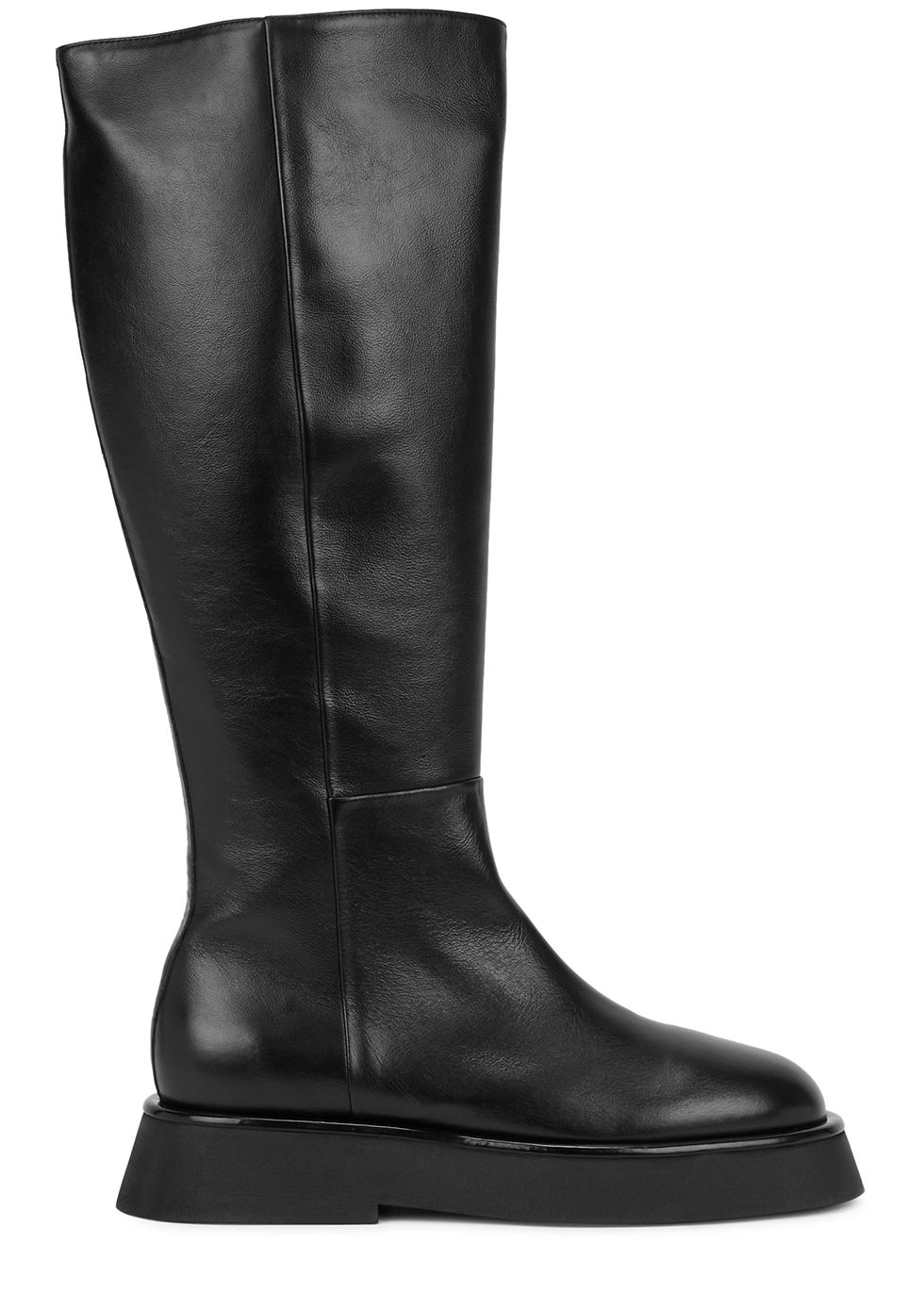 Rosa black leather knee-high boots | Harvey Nichols (Global)
