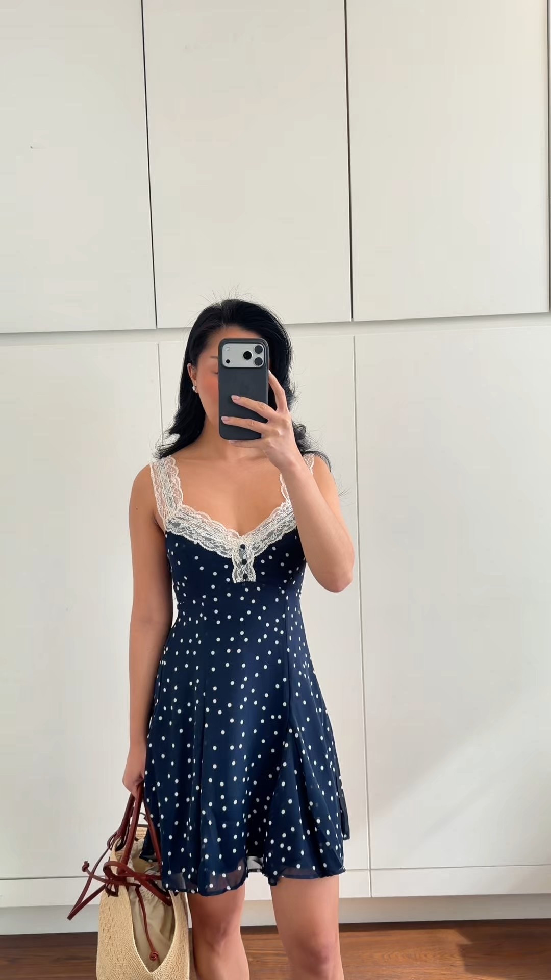 Perfect dress for spring and summer time. Love the lace polka dots on this! Wearing in XS 

#LTKootd #LTKTravel #LTKSaleAlert