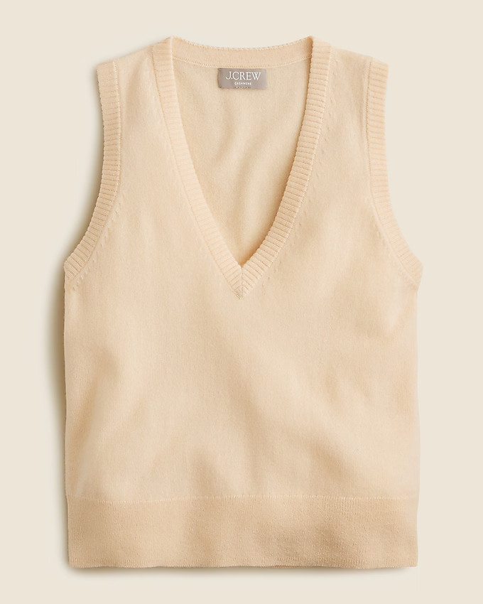 Cashmere V-neck sweater-vest | J. Crew US
