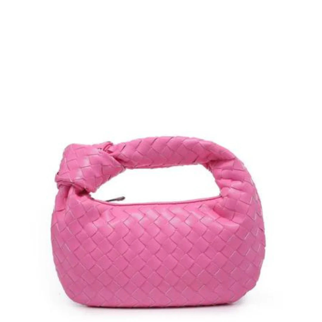 Braided Hattie Bag - Pink | Accessory Concierge