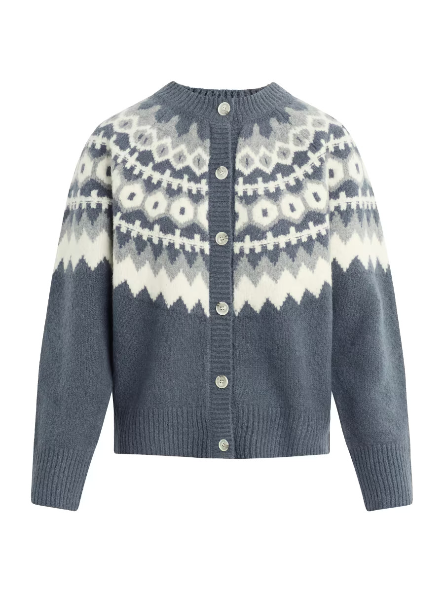 The Snowed In Fair Isle Cardigan | Saks Fifth Avenue