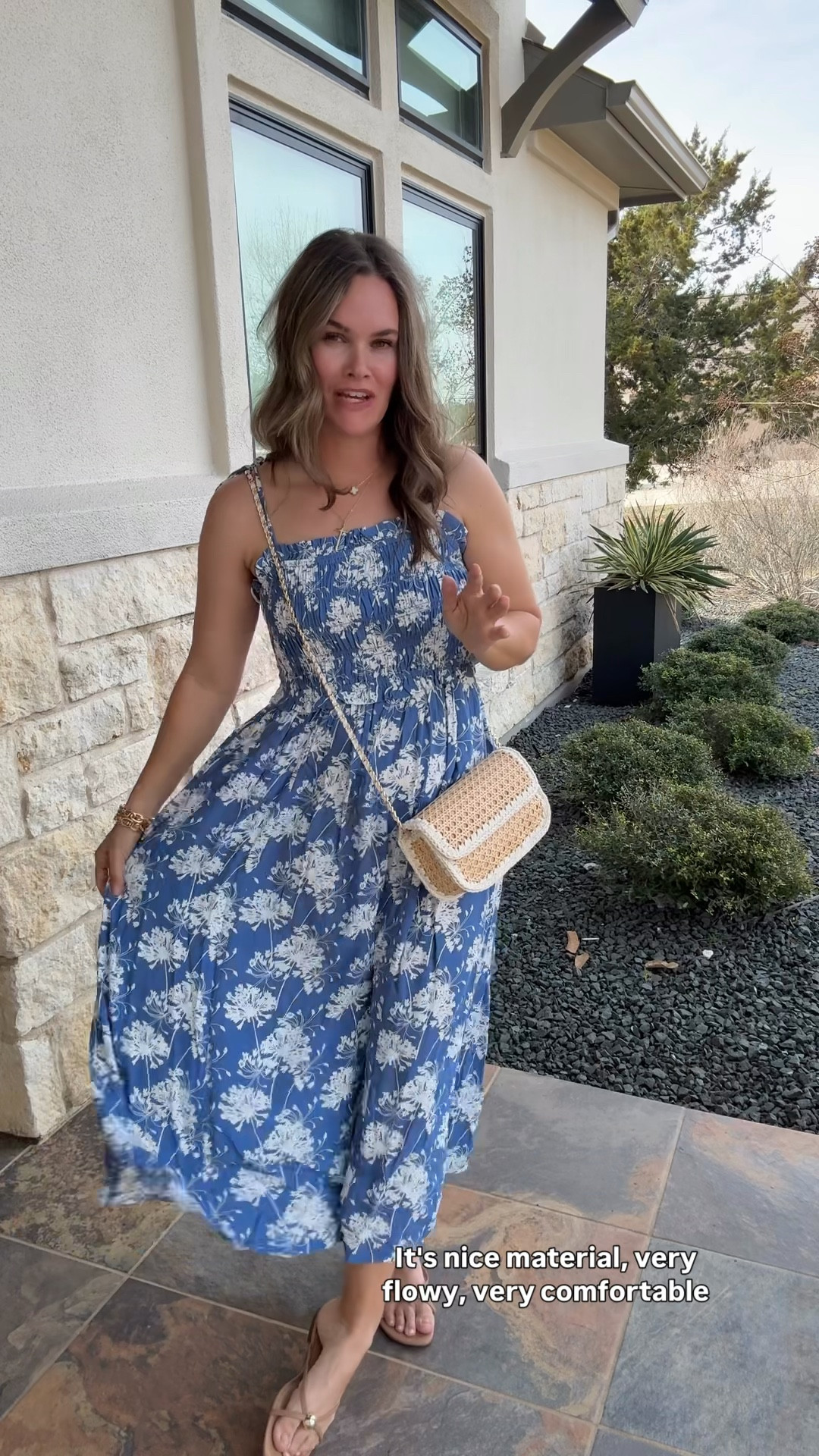 Couldn’t believe this Walmart dress in my normal small- flattering, comfy, and love the colors giving Anthro #walmartfashion #walmartfinds 

#LTKSaleAlert #LTKootd #LTKOver40