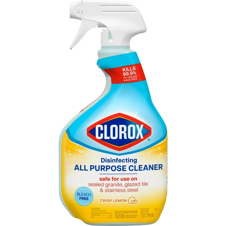 Clorox Disinfecting Bleach-Free All Purpose Cleaner, Crisp Lemon, 32 fl oz | Walmart (US)