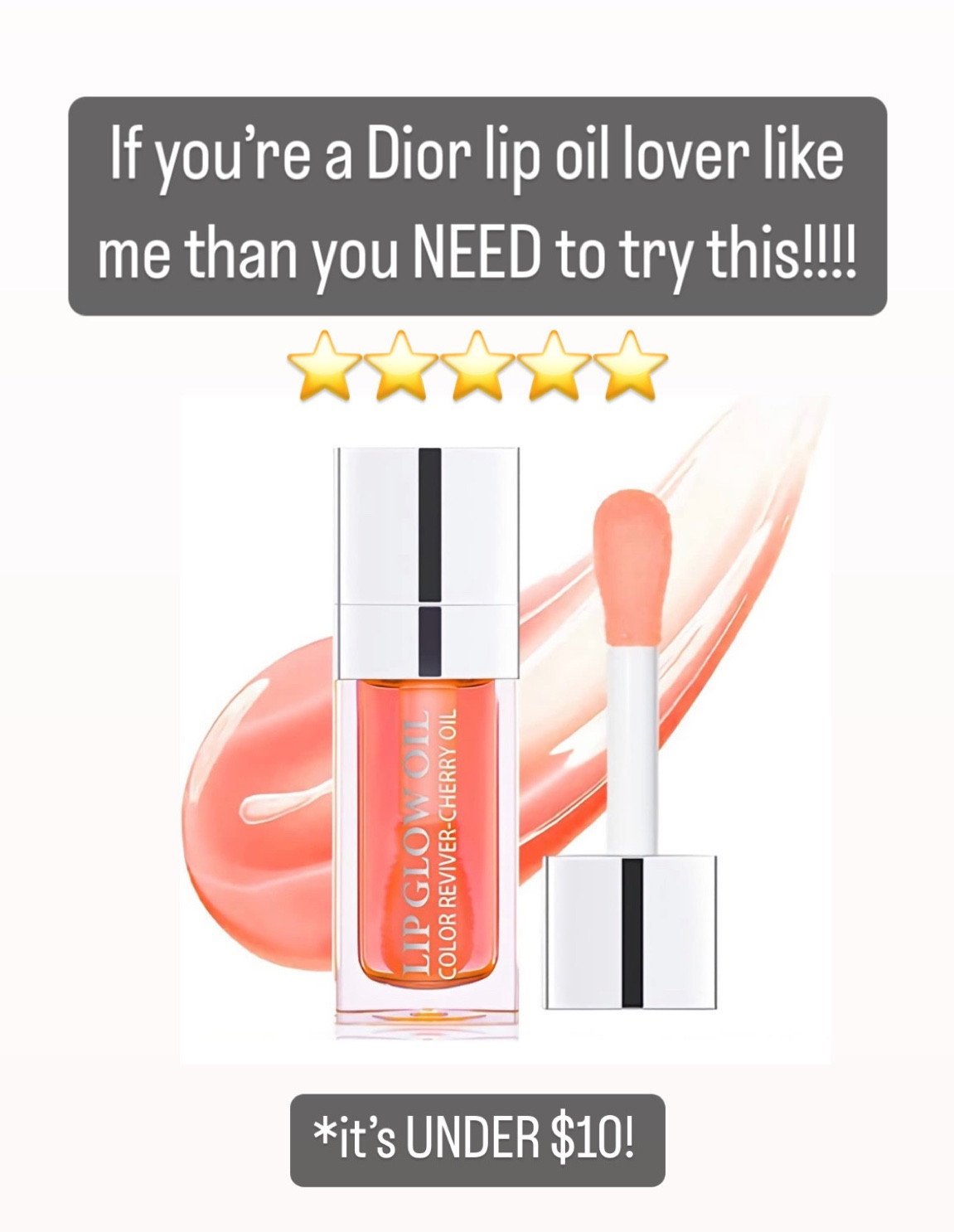 Dior lip oil, lip oil, affordable lip oil, beauty hack, amazon beauty, amazon find, Dior lip oil dupe, lips 

#LTKFind #LTKstyletip