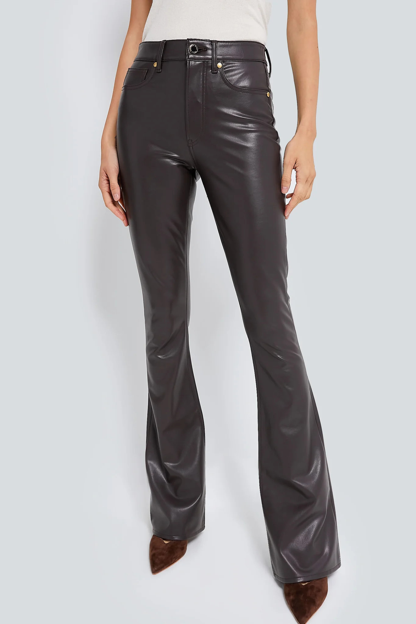 Dark Chocolate Beverly High Rise Skinny Flare | Tuckernuck (US)