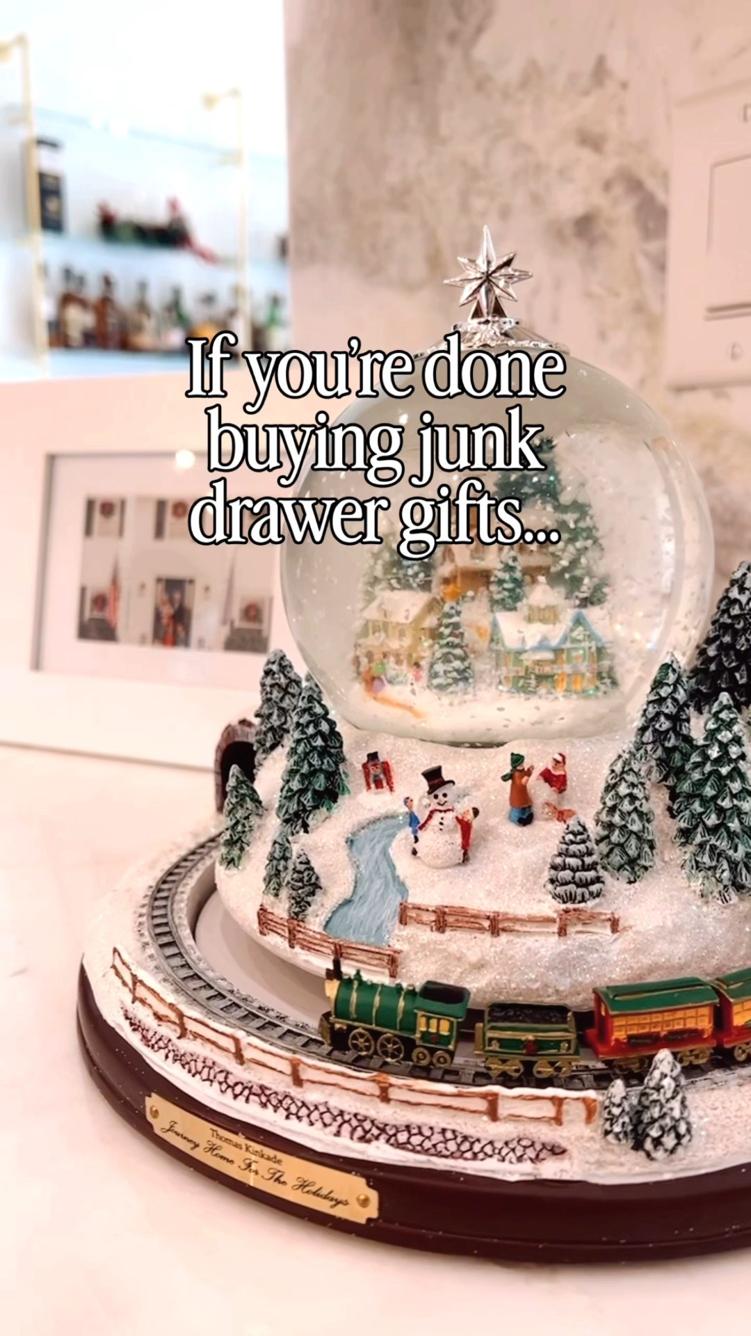 This year, I’m choosing gifts that feel like memories in motion — not toys that break, clutter the house, or disappear by January. ✨❄️

There’s something about a snow globe with a little train circling its world that feels like childhood, tradition, and the kind of nostalgic Christmas magic our families remember forever. These are the pieces that get pulled out year after year… the ones our kids will point to someday and say, “We always had that at Christmas.”

If you’re craving meaningful gifting, holiday memories, classic Christmas keepsakes, and sentimental gifts that last, this is your sign. 💛

Keywords:
sentimental gifts, meaningful gifts, nostalgic Christmas, Christmas keepsakes, heirloom Christmas decor, holiday home decor, Christmas gift ideas, thoughtful gifting, holiday memories, family traditions, mom life Christmas, classic Christmas style, cozy holiday decor, Christmas nostalgia, keepsake gifts, magical Christmas moments, gift guide for families, clutter-free gifts, intentional gifting, Christmas traditions