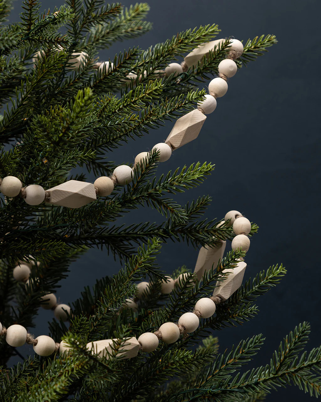 Paulownia Wood Beaded 6' Garland | McGee & Co.