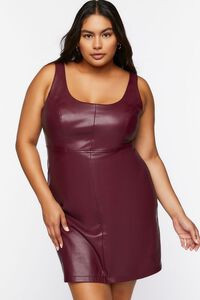 Plus Size Faux Leather Mini Dress | Forever 21 (US)