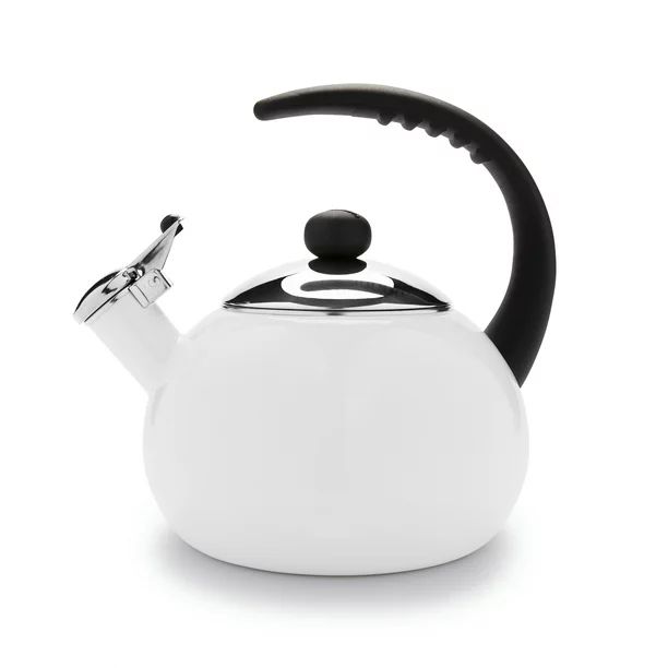 Farberware Luna Porcelain Enamel 2.5 Quart White Tea Kettle - Walmart.com | Walmart (US)