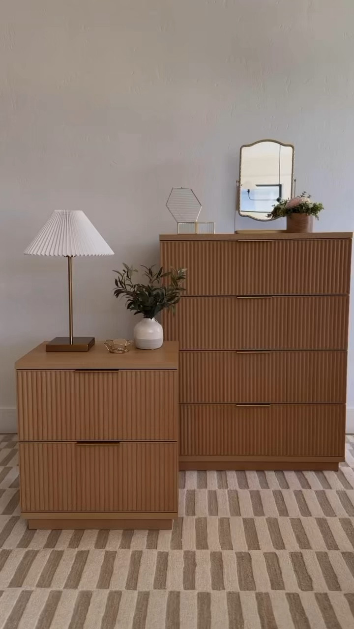 This Walmart nightstand and dresser are so good! Look at all the amazing decor! Boujee on a budget! 

#LTKHome #LTKVideo #LTKSaleAlert