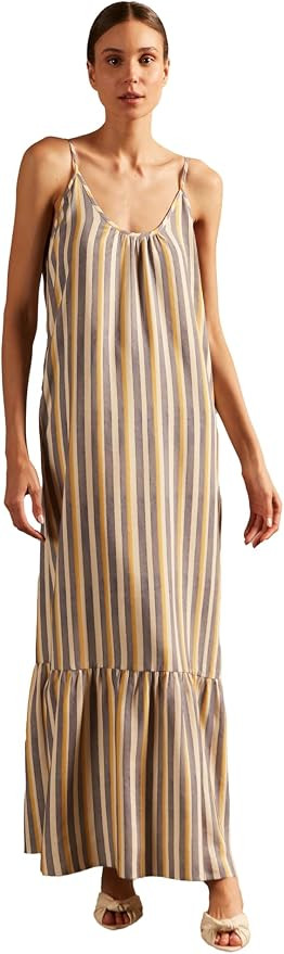 Amazon.com: ADRIANA DEGREAS, Golden Age Straps Long Dress, S, Unique : Amazon Luxury | Amazon (US)