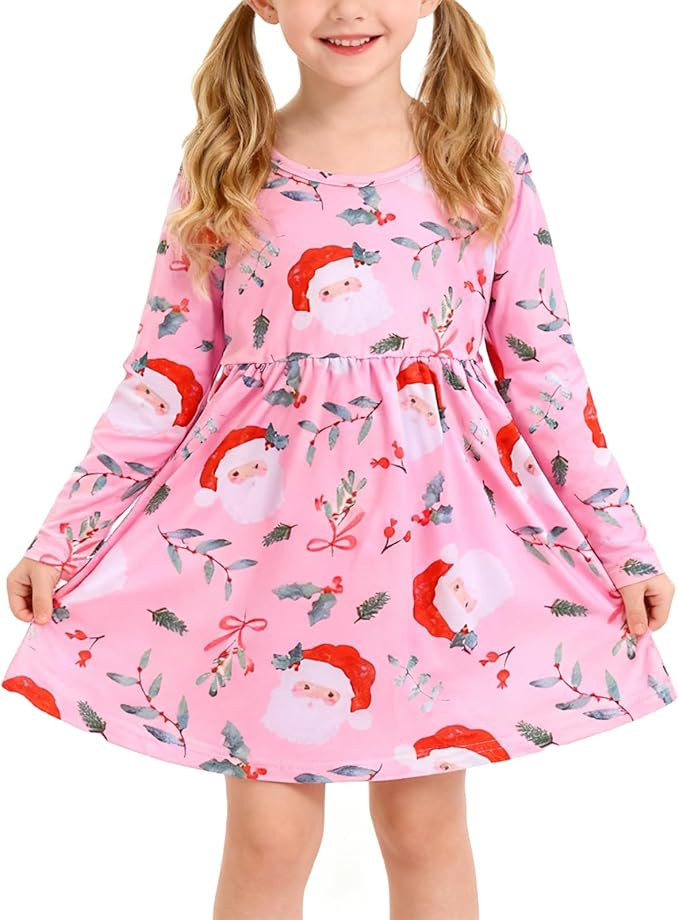 Halloween Thanksgiving Toddler Girl Dress Pumpkin Ghost Bat Print Ruffle Short Sleeves Dress Outf... | Amazon (US)