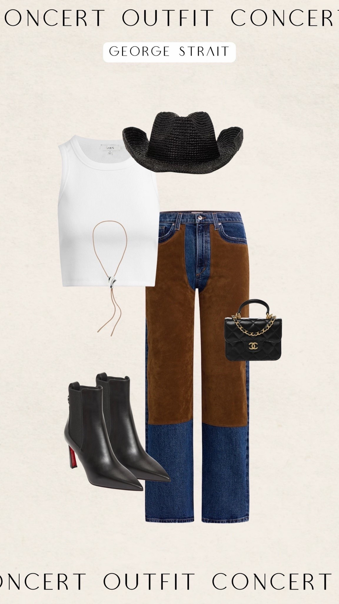 George strait outfit inspo!

country concert, country concert outfit, western chic, western fashionn