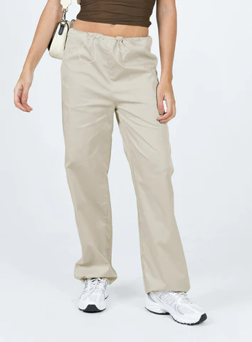 Connels Parachute Pants Beige | Princess Polly AU