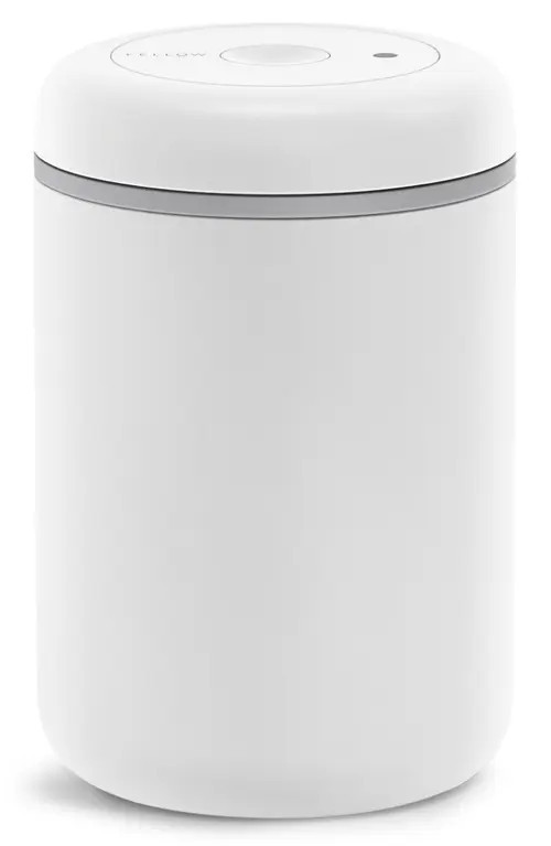 Fellow Atmos matte white vacuum canister