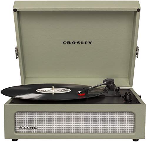 Crosley CR8017A-SA Voyager Vintage Portable Turntable with Bluetooth Receiver and Built-in Speakers, | Amazon (US)