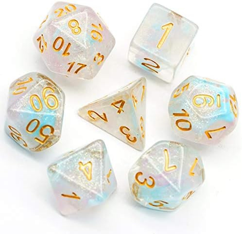UDIXI DND Dice Sets Iridecent Double Swirls Polyhedral Dice for Dungeons and Dragons Pathfinder D... | Amazon (US)