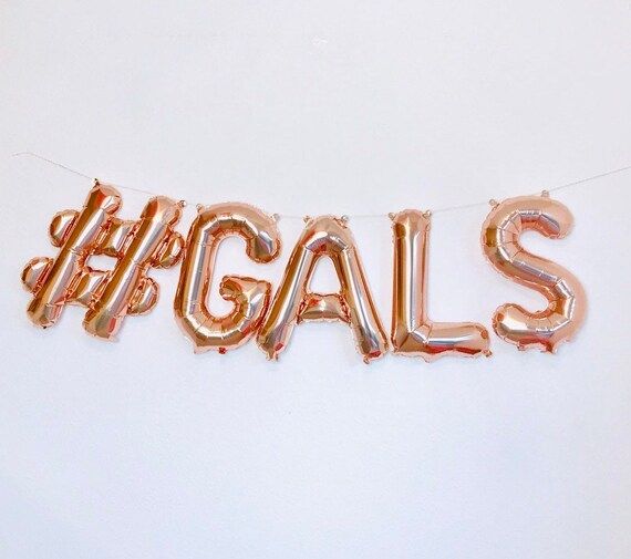 Gals Balloon Letters Gals Banner Galentine Balloons | Etsy | Etsy (US)