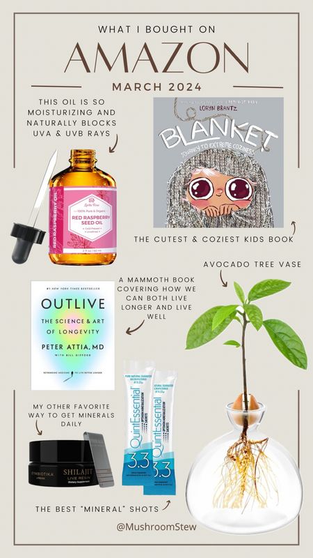 What I bought from Amazon March Edition

Amazon, kids books, health, wellness, supplements, minerals, avocado tree vase, home decor, skincare, clean beauty

#LTKbeauty #LTKSeasonal #LTKfitness