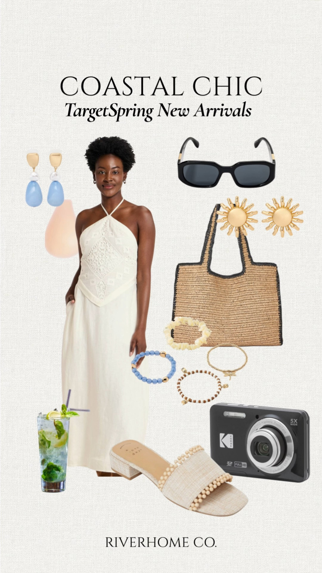 Dreaming of warmer days is easier with Target’s new arrivals. Coastal, chic, and giving that effortless luxury vibe—without the luxury price. Prada and Loewe energy, but made wearable for everyday life. 
⸻

target new arrivals, coastal chic style, affordable luxury fashion, target spring outfits, classic everyday style, elevated casual outfits, coastal inspired outfits, target fashion finds, chic warm weather outfits