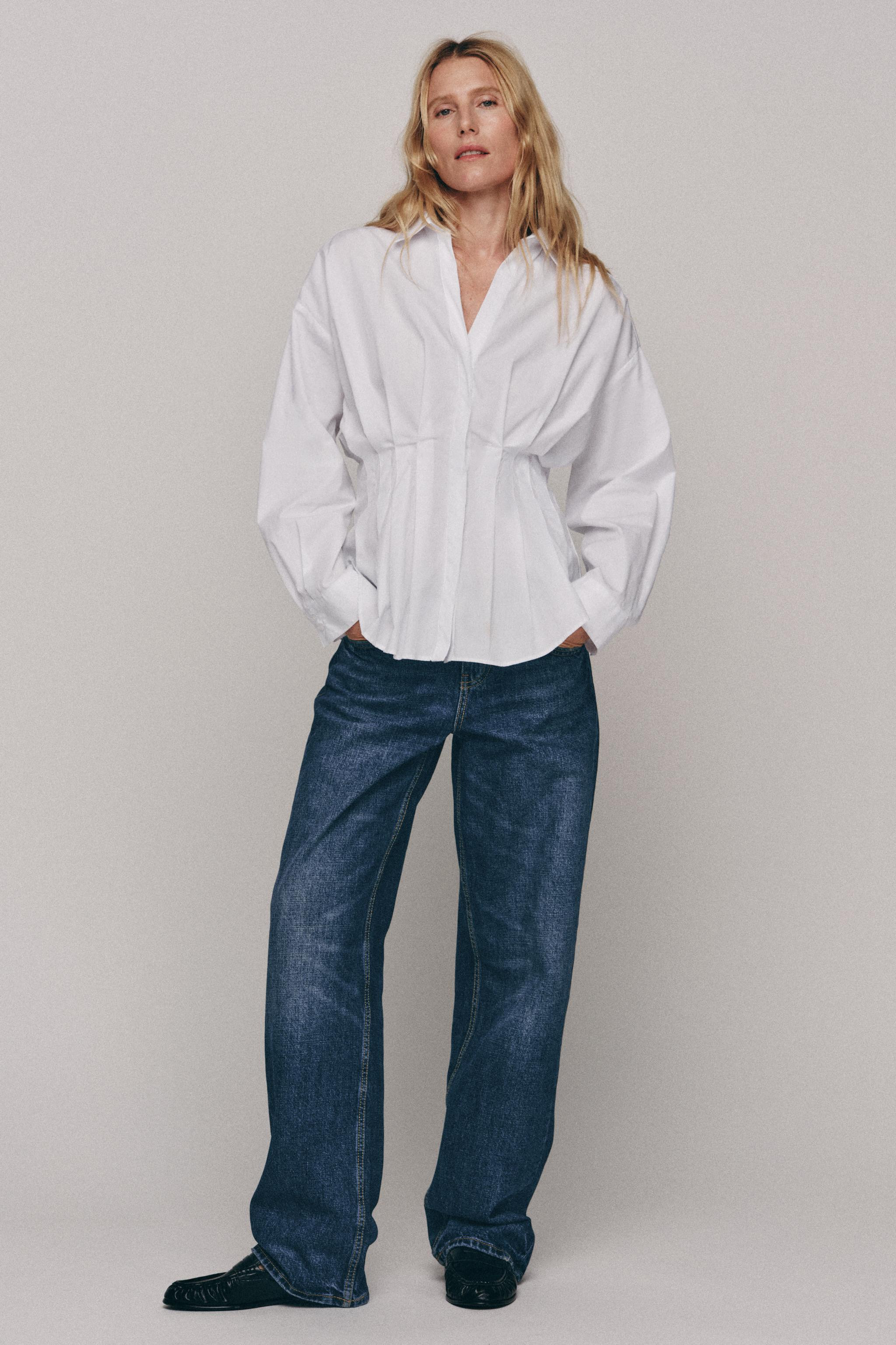 PLEATED POPLIN SHIRT | Zara US