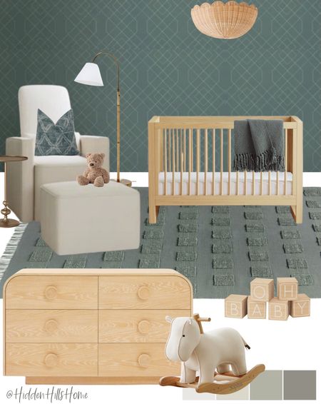 Nursery mood board, baby nursery design ideas, calming nursery decor, cute baby nursery inspo #nursery 

#LTKsalealert #LTKbaby #LTKhome