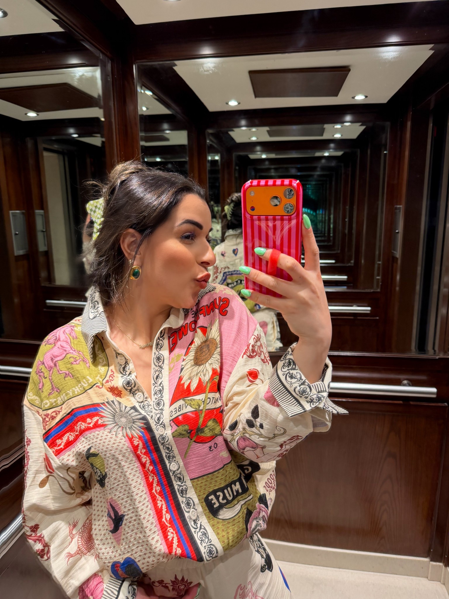 This printed button down + flowy wide leg pants combo - obsessed with how bold but still effortless it feels! 

Lightweight, breathable, and just one of those outfits that instantly looks elevated without trying.
Linked on my LTK 🧡

printed set, vacation outfit, resort wear, matching set, flowy pants outfit, statement outfit, elevated style
#ltkstyle #vacationoutfits #resortwear #summerstyle #fashionfinds 

#LTKTravel #LTKootd #LTKSeasonal