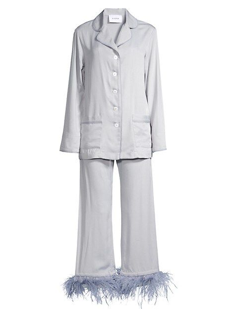 Party Feather Two-Piece Pajama Set | Saks Fifth Avenue