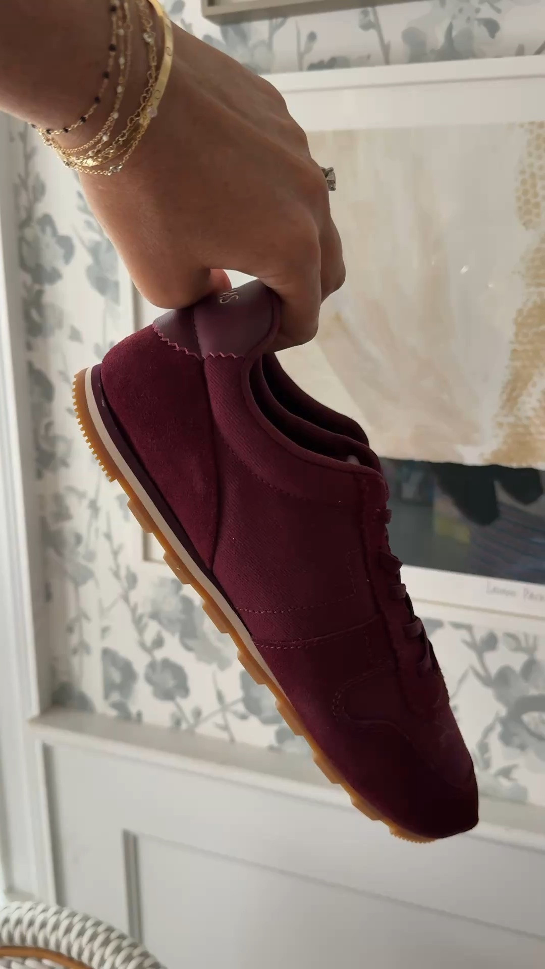 The perfect fall sneakers!! Love the burgundy color and the velvet. Sooooo cute with jeans. They run true to size!

#LTKSeasonal #LTKvlog #LTKootd