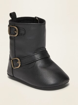 Faux-Leather Buckled Tall Boots for Baby | Old Navy (US)