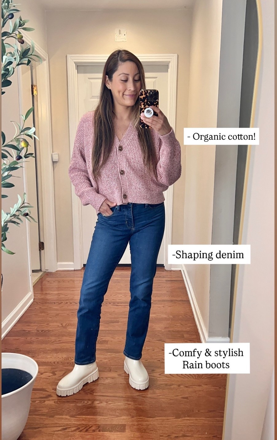 Today’s fit check ❄️✨ #winteroutfit in LA. #rainboots #organiccotton #shapingdenim

#LTKSaleAlert #LTKootd #LTKmomlife