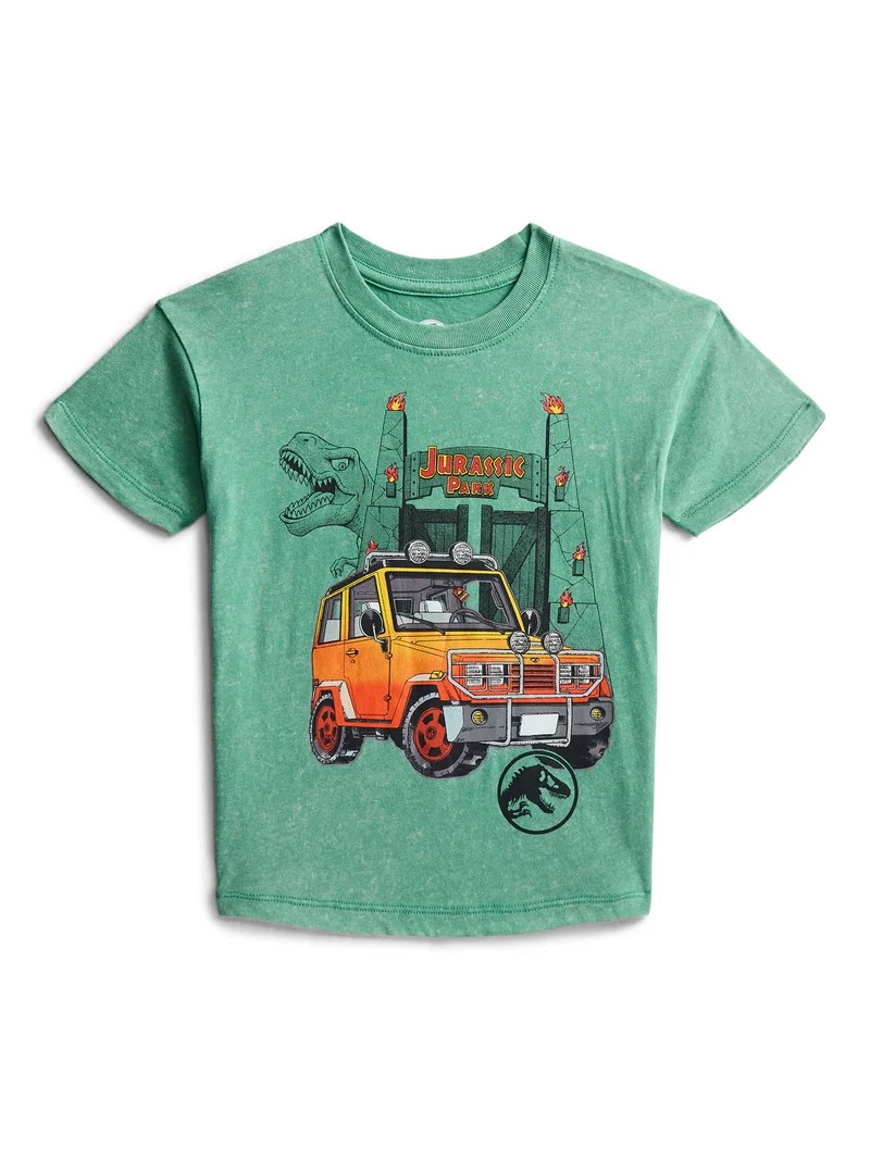 Jurassic Park Toddler Graphic Crewneck Tee with Short Sleeves, Sizes 12M-5T | Walmart (US)