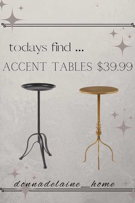 Super cute accent/drink tables. At an amazing price! 
So versatile, I love a small table! 
Home inspiration, small furniture, budget friendly home 

#LTKhome #LTKfamily