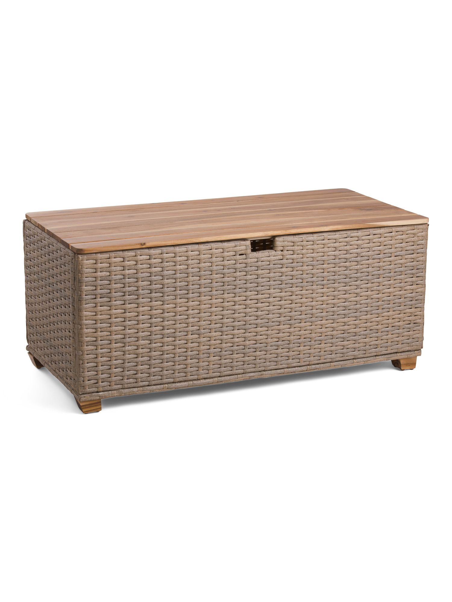 Indoor Outdoor Wicker Storage Trunk | TJ Maxx